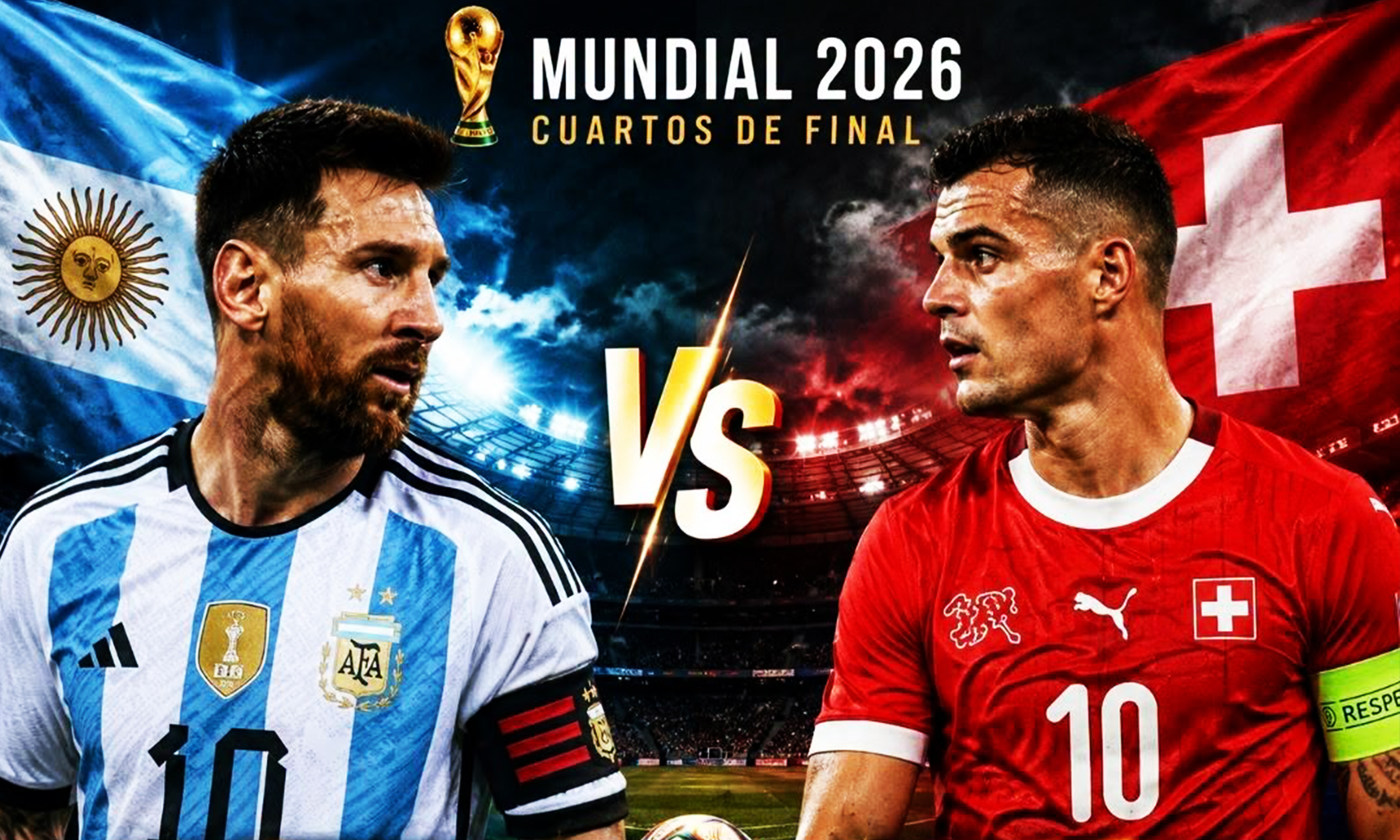 Argentina y Suiza: Duelo estelar por el pase a semifinales