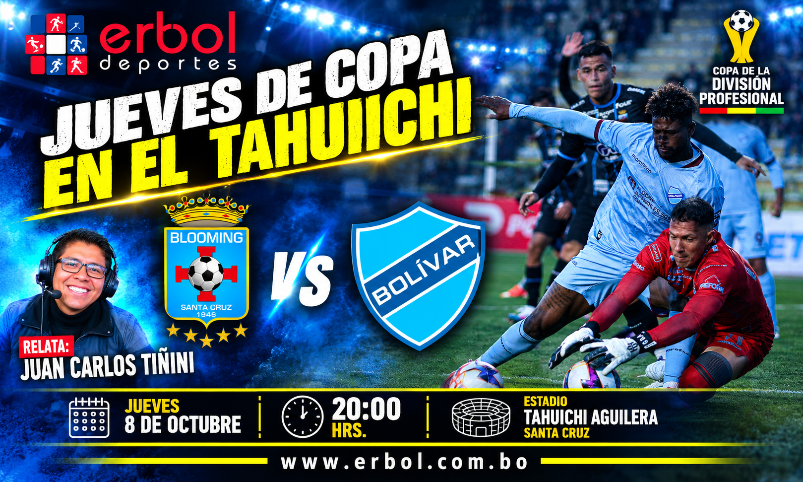 Blooming vs Bolívar en la Radio