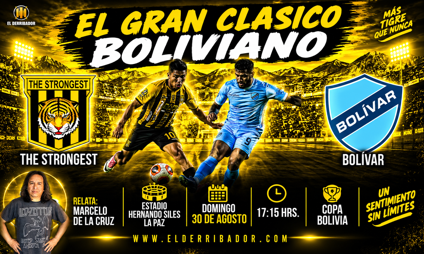 Bolívar vs The Strongest en la Radio