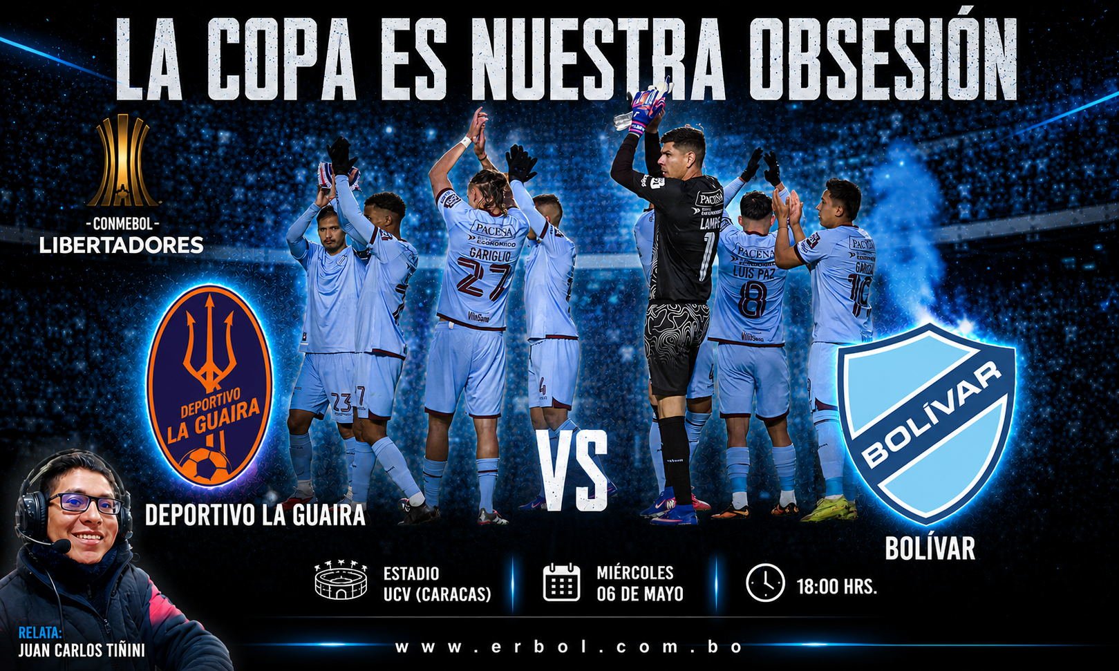 Deportivo La Guaira vs Bolívar en la Radio