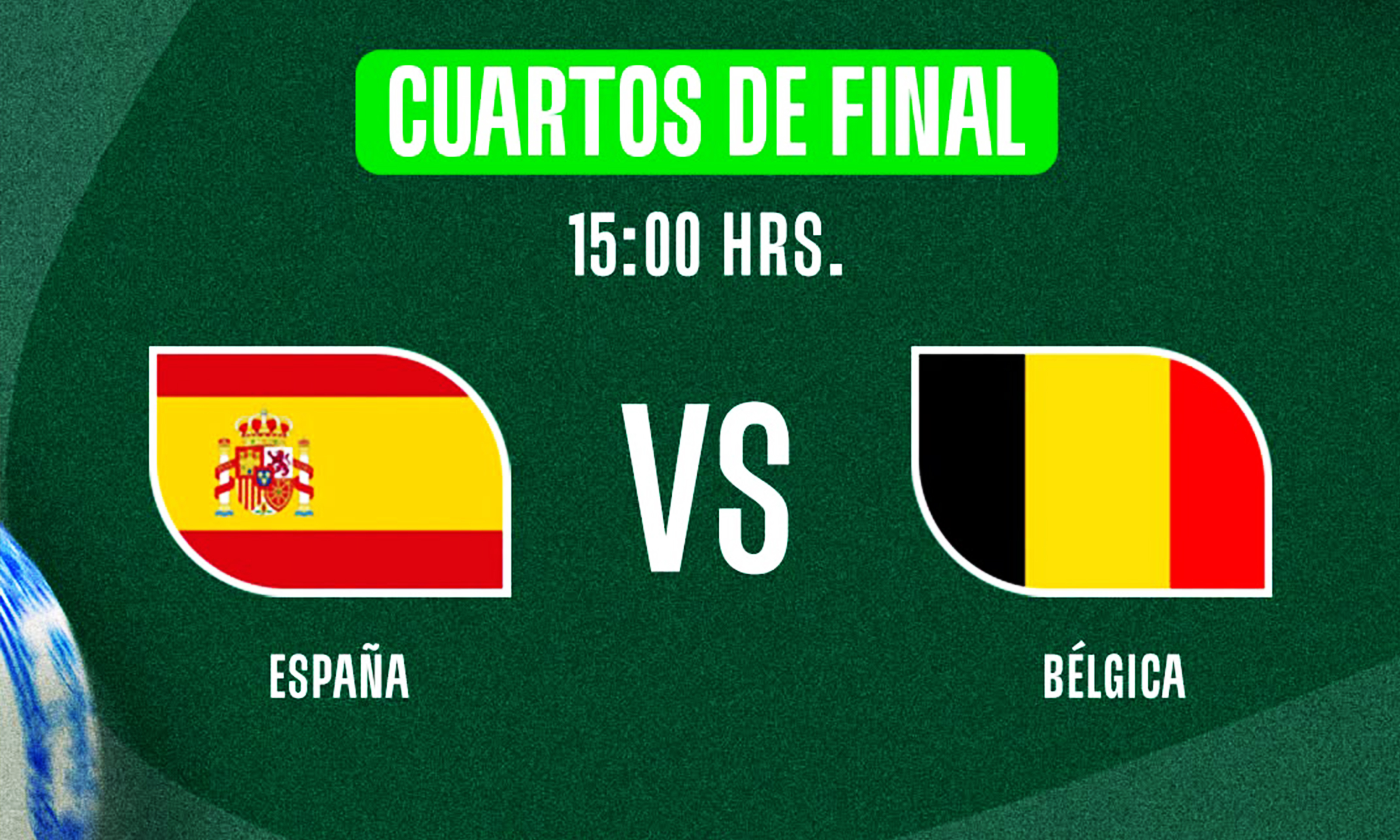 España ante Bélgica, por un boleto a semifinales