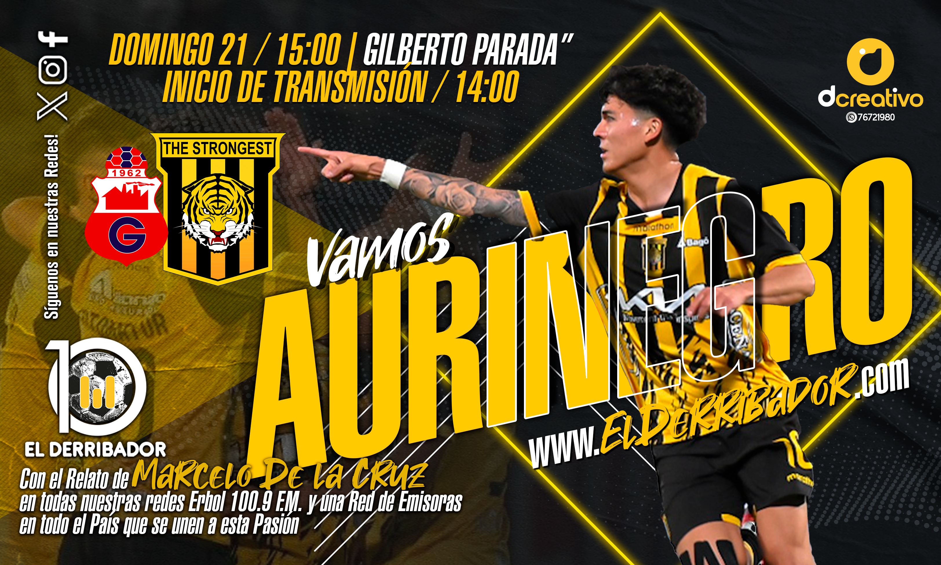 Guabirá vs The Strongest en la Radio