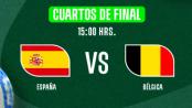 España ante Bélgica, por un boleto a semifinales