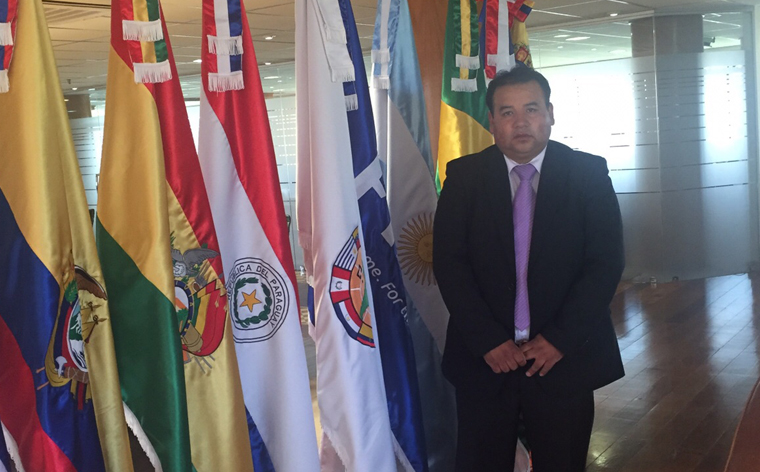 Ortega  participó de la reunión Conmebol