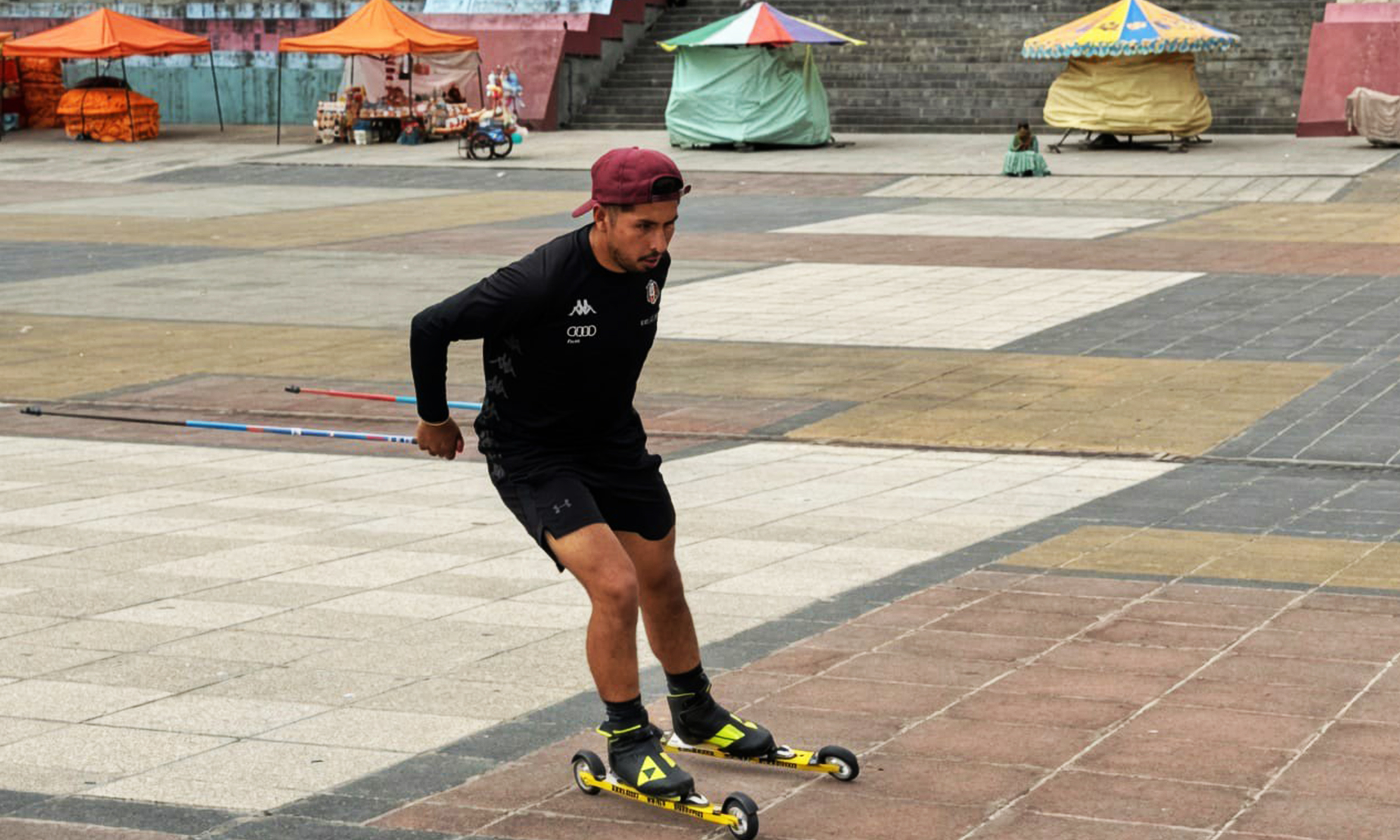 Paolo Vargas se alista para el sudamericano de Ski Cross Country