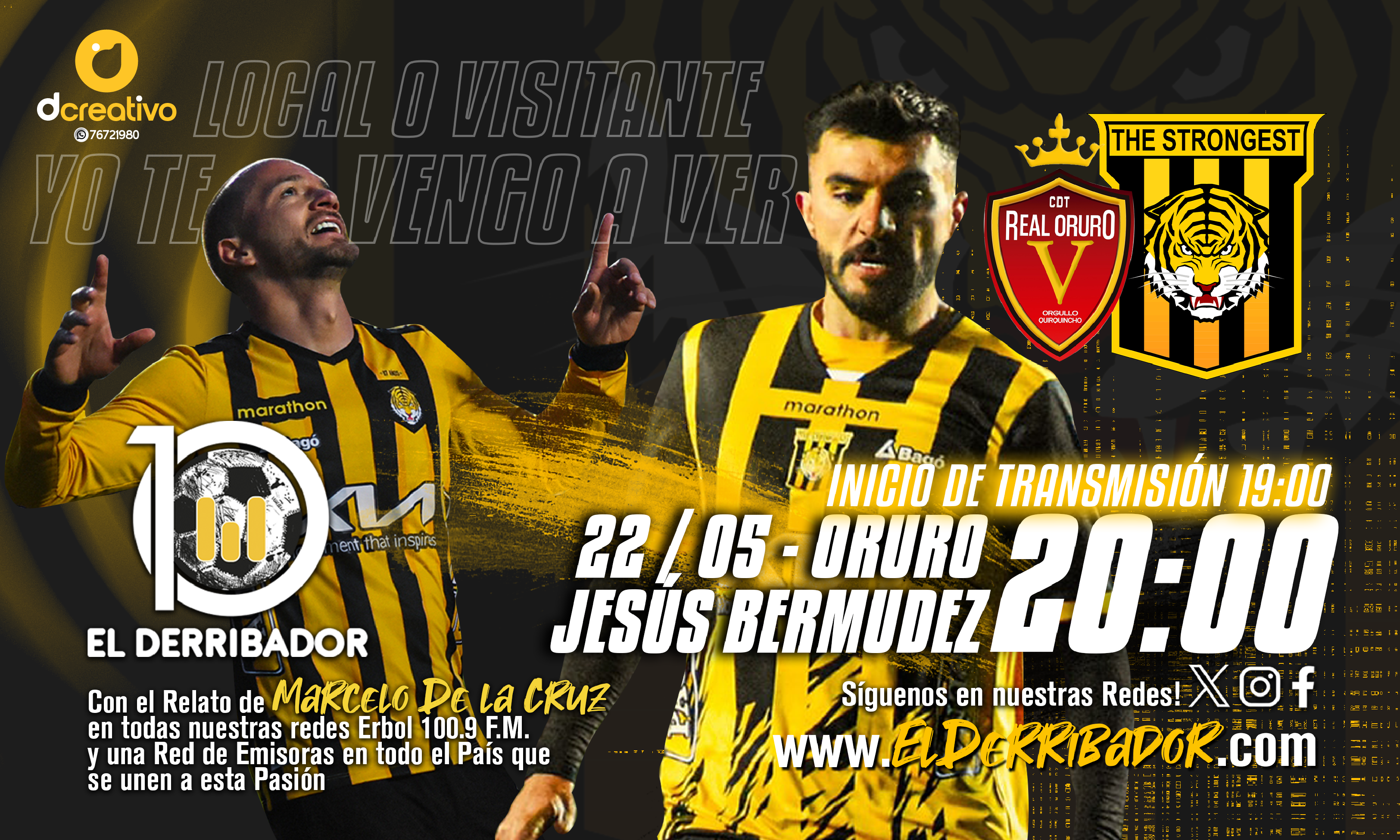 Real Oruro vs The Strongest en la Radio