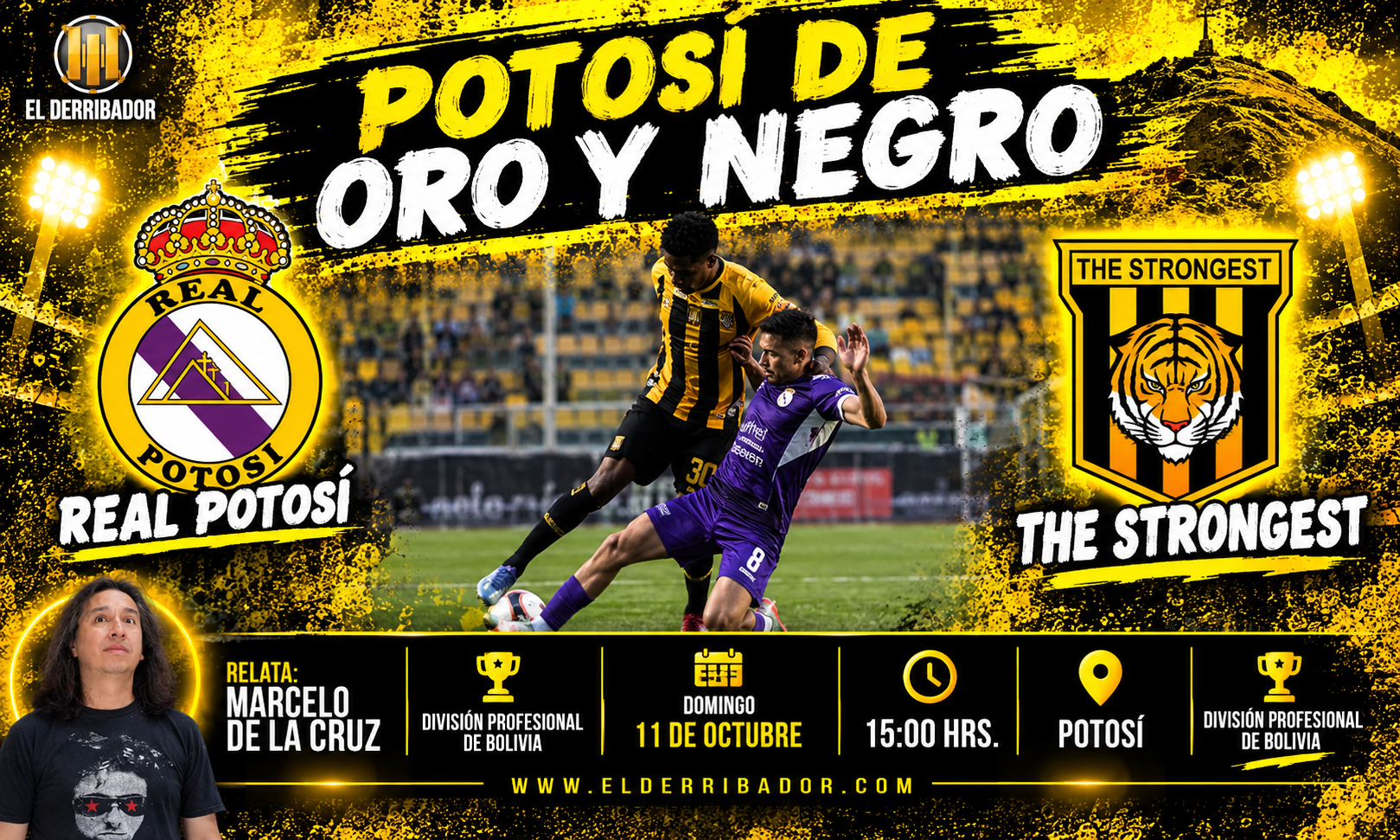 Real Potosí vs The Strongest en la Radio