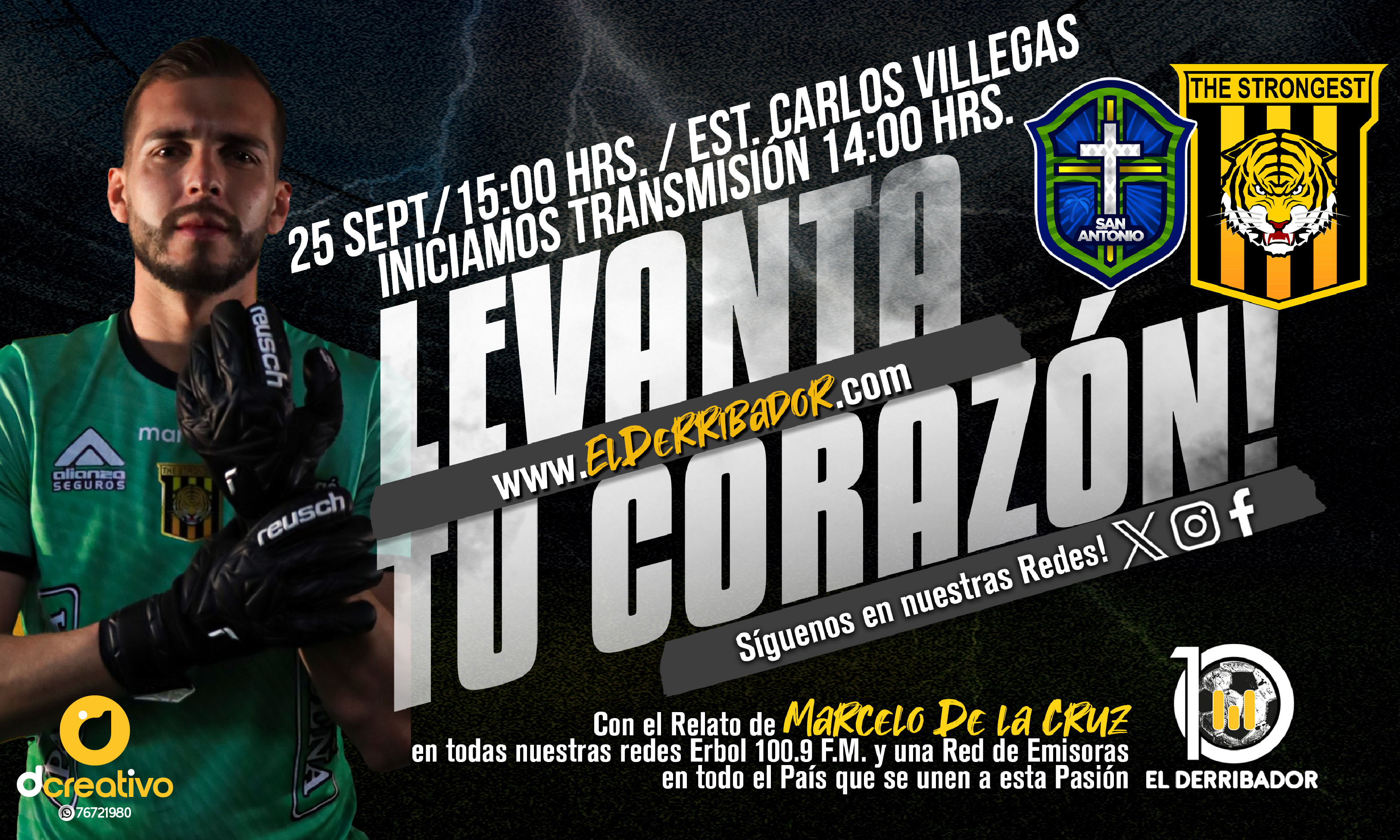 San Antonio vs The Strongest en la Radio