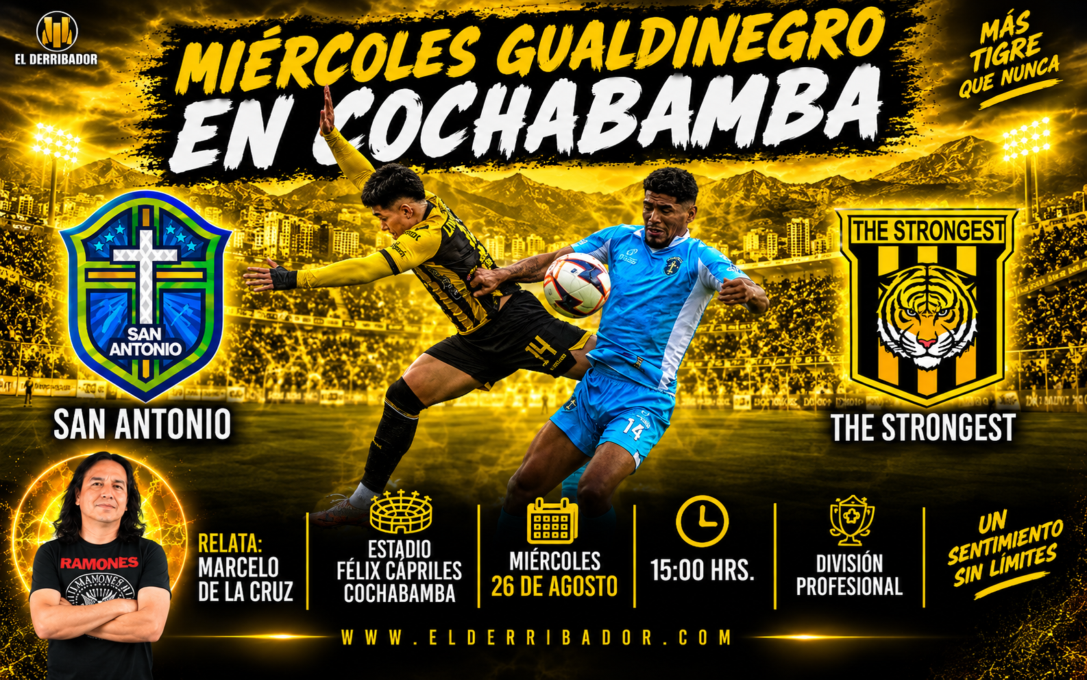 San Antonio vs The Strongest en la Radio