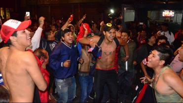 Algarabía total en los hinchas