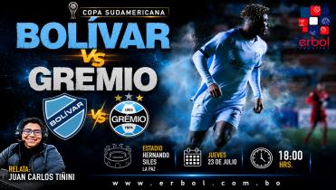 Bolívar vs Gremio en la Radio