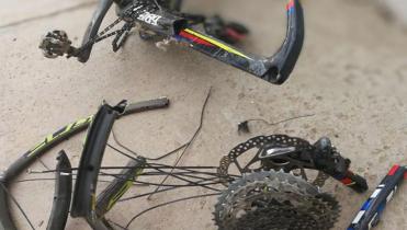 Ciclista Dharlyn Bustos en terapia intensiva