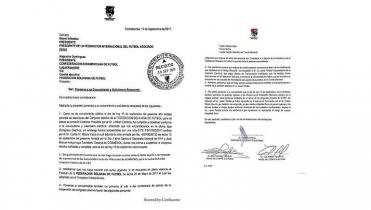 Comité observa carta