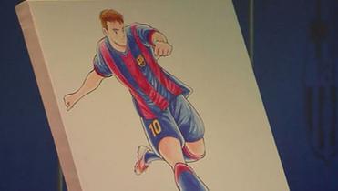 Creador de Supercampeones dibujó a Lionel Messi