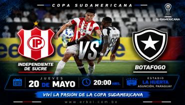 Independiente de Sucre frente a Botafogo, en Asunción Paraguay