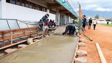 Proyecto en el estadio de Quillacollo