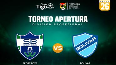 SPORT BOYS Vs. BOLÍVAR en Vivo