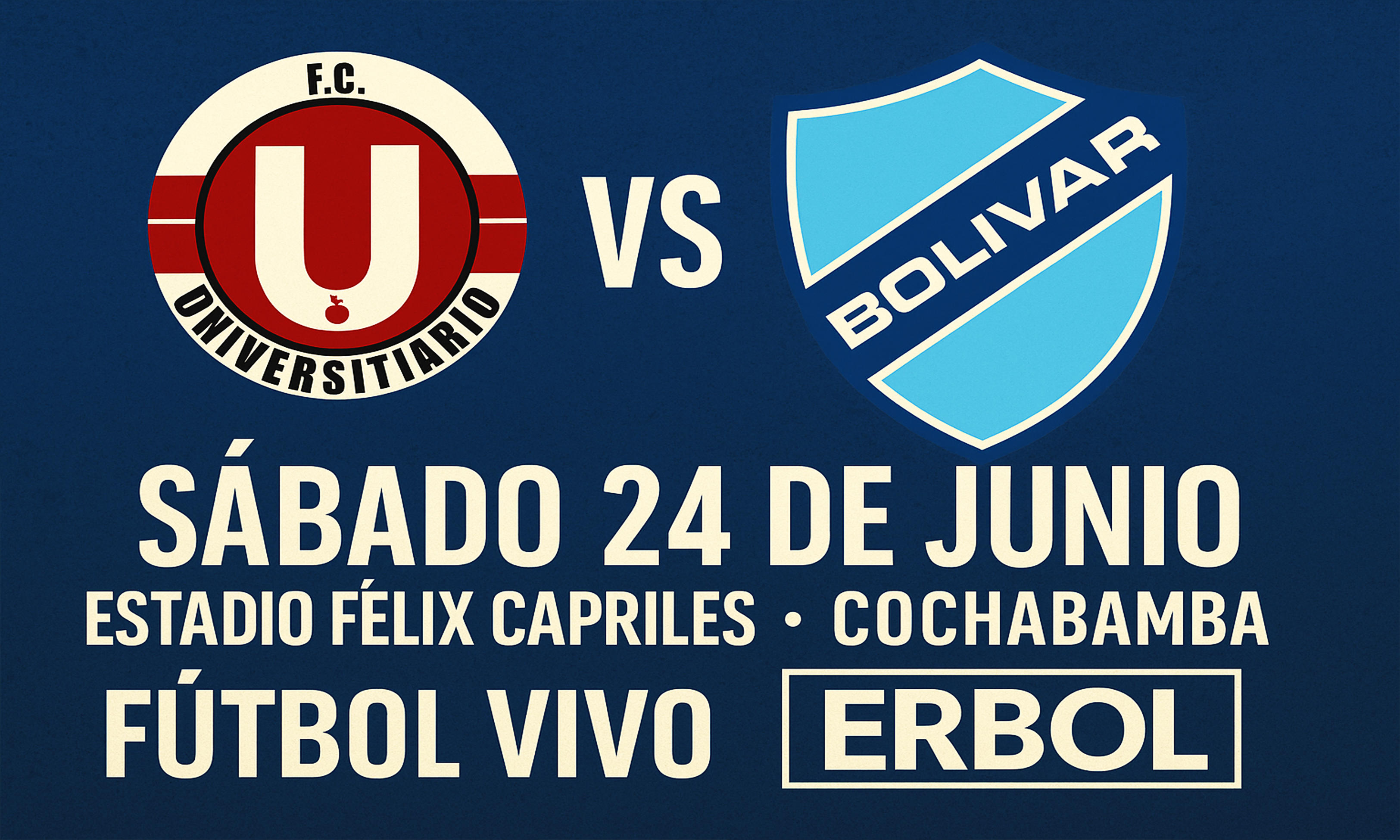 U de Vinto vs Bolívar en la Radio